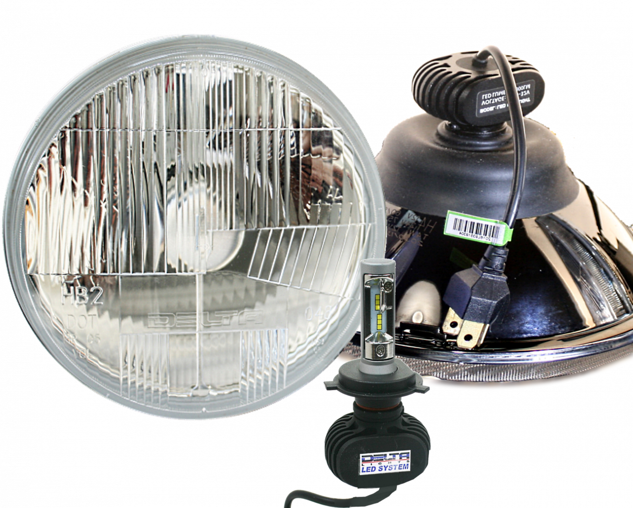 DOT 7" H13 LED Headlight Kit