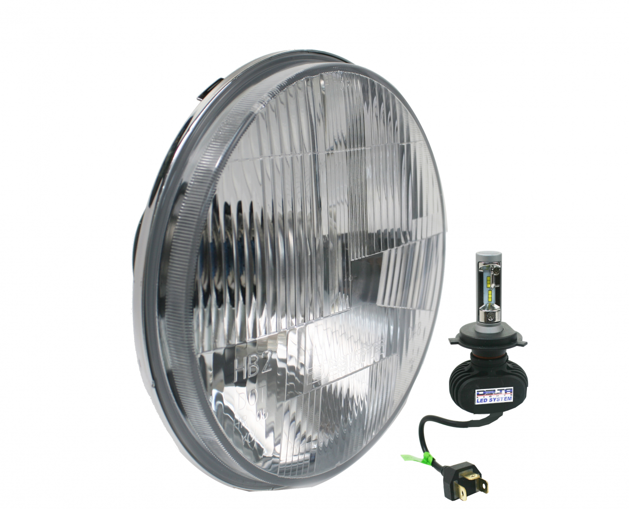 DOT 7" LED Headlight Kit w DRL Lights