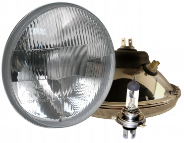 Classic 7 Inch Halogen Headlight Kit With Daytime Running Light