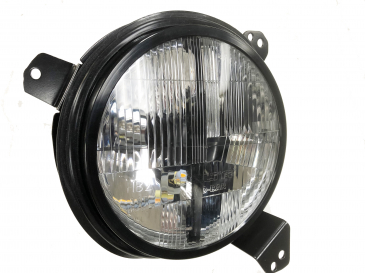 JEEP JL/JT Quad-Bar- LED Headlight Set with Armor Cross Bars and Amber LED Blinkers. (PAIR)