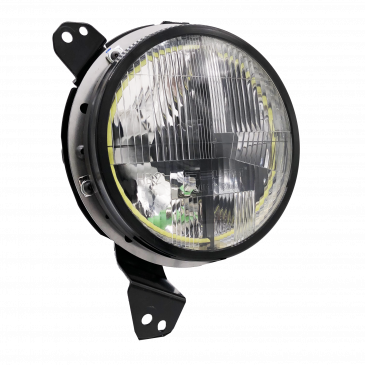Quad-Bar™ LED Headlight Set with Armor Cross Bars and Amber