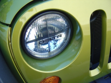 Quad-Bar Armored LED Headlights With LED DRL