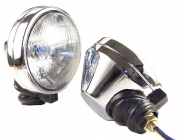 550 Series Hi Lo  Light Kit - Chrome  Steel Housing 