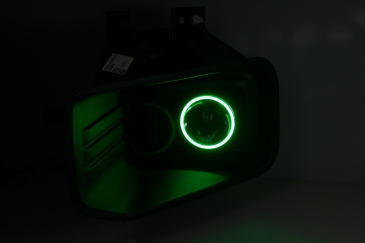 FORD F150 250 2018 Green Halo BULLET LED Driving Light Kit