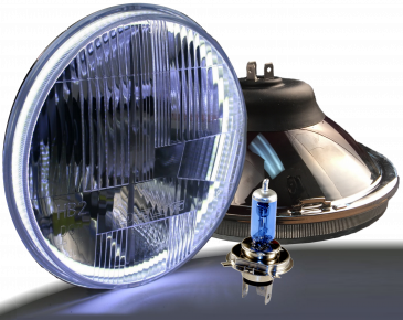 DOT 7"  Xenon Headlight Kit with Halos