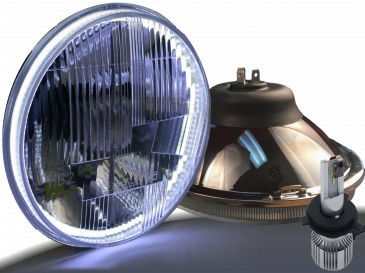 7" LED Headlight with HALO