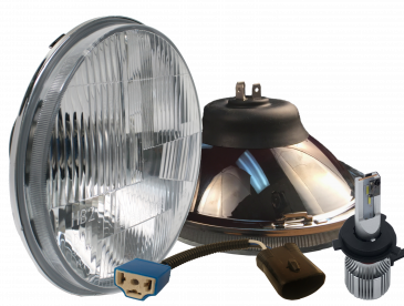 DOT 7" LED Headlight Set Universal for 9007 (Hummer H2)