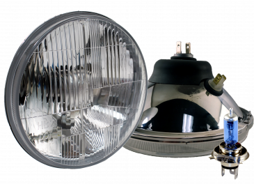 DOT 7   Xenon Headlight Kit W Halogen DRL