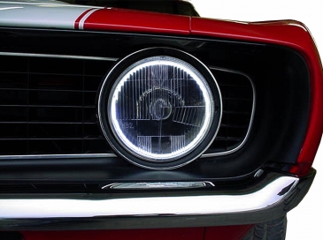 Universal 7-inch Xenon Headlight Kit With Halos & Blinkers
