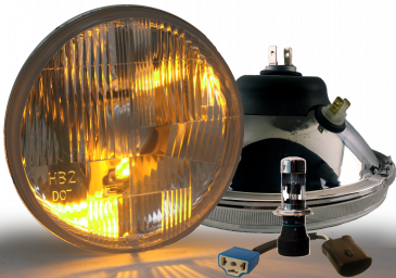 Hummer 7" Hi-Lo HID Headlight Set with City Lights for 9007 Type Harness (PAIR)