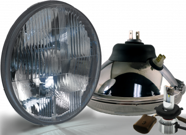 DOT 7" SWITCHBACK HALO LED HEADLIGHT KIT FOR 9007 (HUMMER H2/SUT)