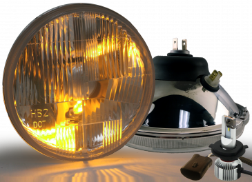 DOT 7" 9007 LED Headlight Kit With LED Blinkers (Pair)