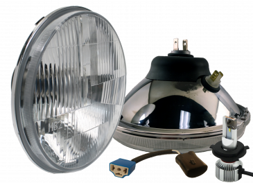 DOT 7" 9007 LED Headlight Kit with LED Blinkers (Pair)