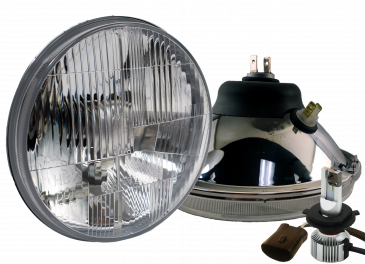 DOT 7" 9007 HALO LED Headlight Kit With LED Blinkers