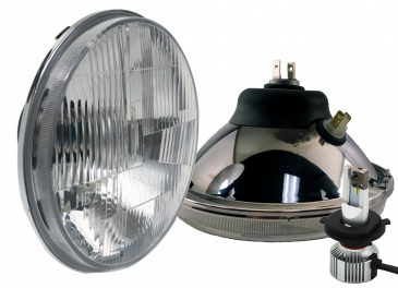 Universal 7-inch HALO LED Headlight Kit With LED Blinkers