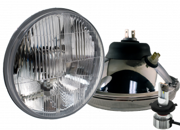 DOT 7" LED Headlight Kit W DRL Lights