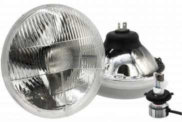 Classic 7 Inch LED Headlight Kit With Halos (PAIR)
