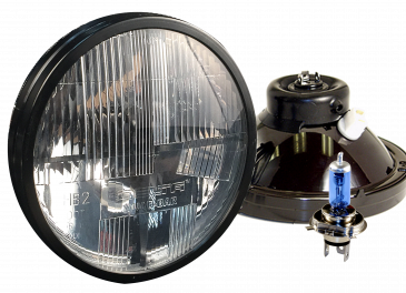 Quad-Bar Armored Xenon Headlights & Parking Light