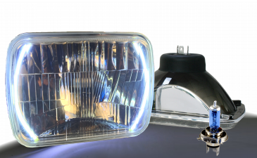 5 x 7" Xenon Headlight Kit with Halos (PAIR)