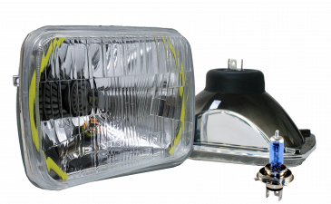 5 X 7" Xenon Headlight Kit With Halos (PAIR)
