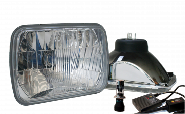 Jeep YJ Rectangular 5x7", also known as 7x6", Hi-Lo HID Headlight Set (PAIR)