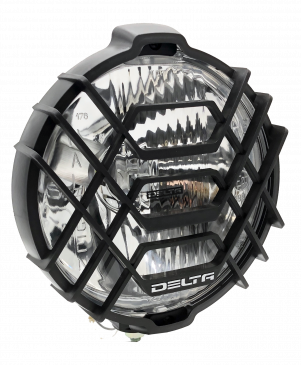 Black w/Covers Delta Lights 505 Series 6.3 Round HID Light Kit with Internal Ballast 01-6150-HDB2 