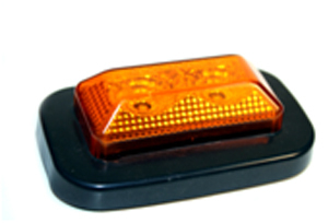 3 25   x 2   LED  Clearance   Side Marker Rect  Lights -Amber