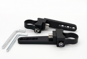 1" Roof Rack Bar Mount Light Bracket Set