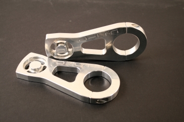 1.5-2" BILLET ALUMINUM LIGHT BAR MOUNTING BRACKET SET (PAIR)
