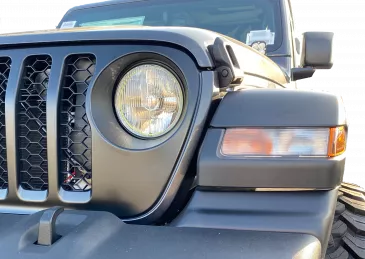 Quad-Bar Armored LED Headlight Kit With Automatic Lens Warmer (PAIR)