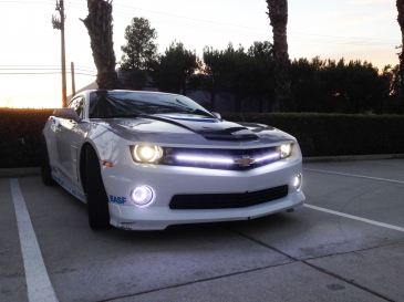 4.5" Round Universal Switchback Halo LED Bumper Fog Light Kit